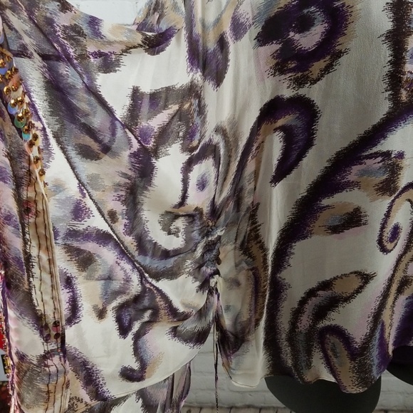 SOLD-ECI New York Woman Blouse w/ Dolman Sleeves - Picture 2 of 6